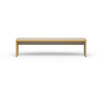 Ławka HKLIVING SIMPLY beżowa rozmiar 180 cm
