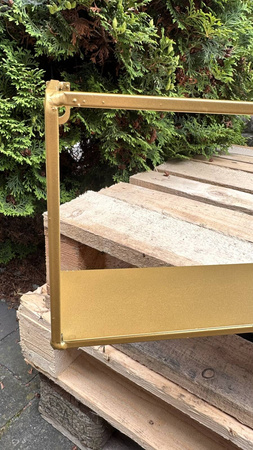 WOOOD shelf MEERT gold 100 cm (outlet)