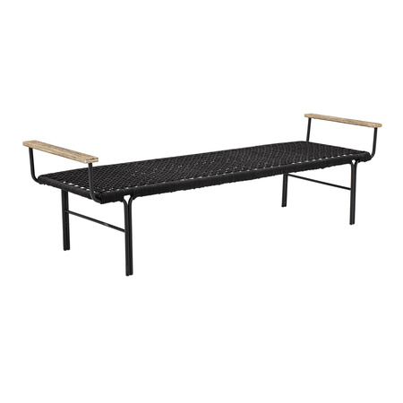 Mundo Bench, Black, Metal
