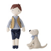 BLOOMINGVILLE HILBERT soft doll set blue
