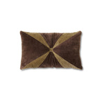 Poduszka hkliving VELVET brązowa rozmiar 50x30 cm