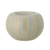 Agate Votive, Yellow, Stoneware