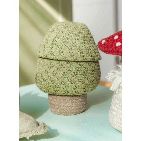 Kosz Lorena Canals TREE zielono beżowy