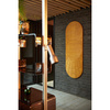 Rattan wall panel sun