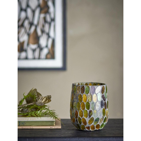 Lorissa Votive, Green, Glass
