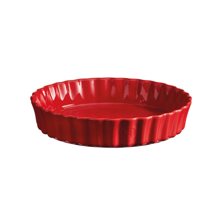 Deep Tart Dish - 28 cm - Red