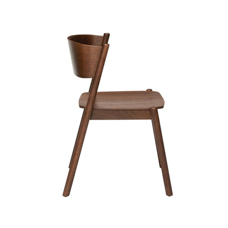 Oblique Dining Chair Brown
