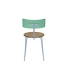 Koi Dining Chair Brown/Green/Purple