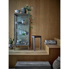 Saone Cabinet, Brass, Tempered glass