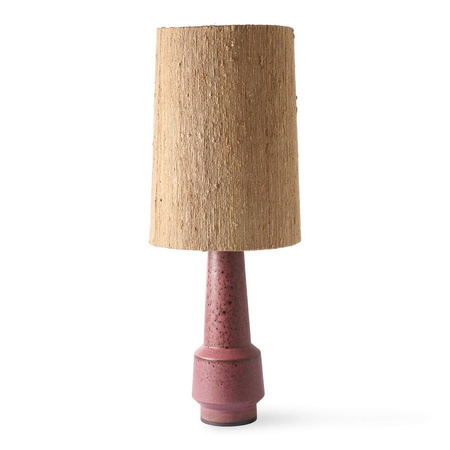 Cone lamp shade silk brown (32x32cm)