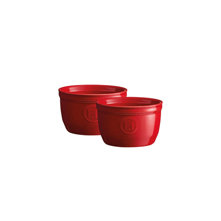 Set of Two Ramekin Baking Bowls - N°9 - Red