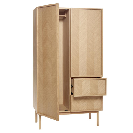 HÜBSCH HERRINGBONE cabinet natural size L