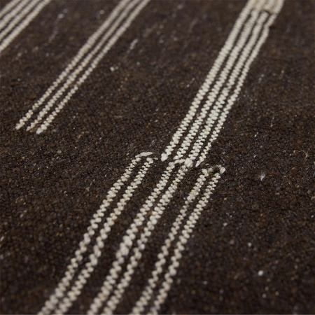 Striped woolen kelim brown (150x240cm)