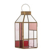 Drew Lantern, Rose, Glass