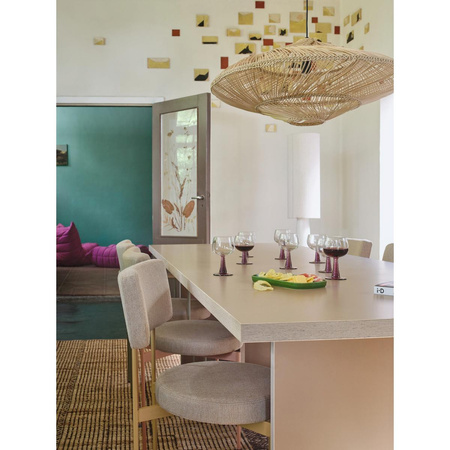 Dining table, cream, rectangular 220cm