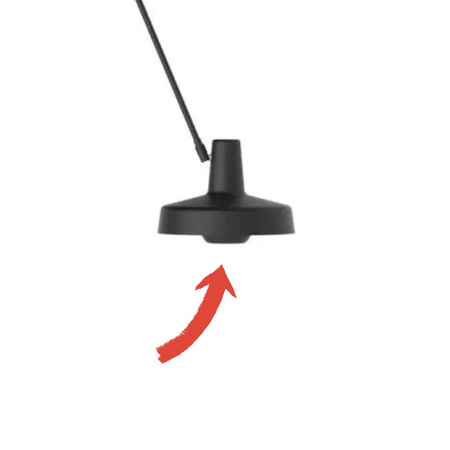 Osłona żarówki do Lampy ściennej Grupa Arigato czarna