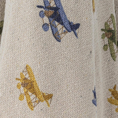 Plane Throw, Nature, Recycled Cotton