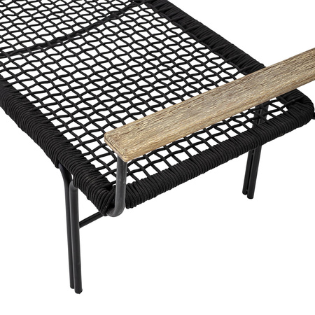 Mundo Bench, Black, Metal