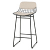 Wire bar stool comfort kit sand