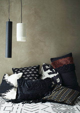 Lampa wisząca Madam Stoltz CYLINDER czarna