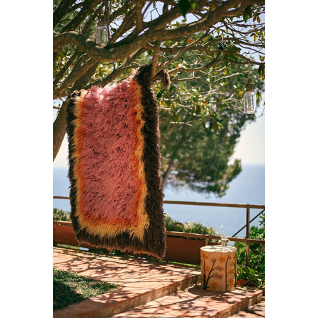 Earthenware side table coastal