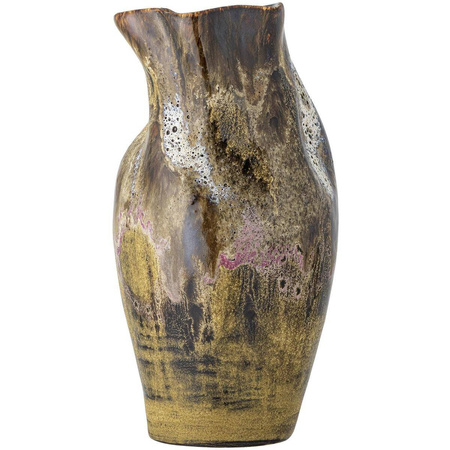 Benoit Vase, Brown, Stoneware