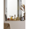Sanga Tray w/Votive, Brown, Glass
