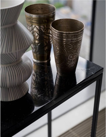 Konsola Igne Furniture FLEUR BLACK czarna