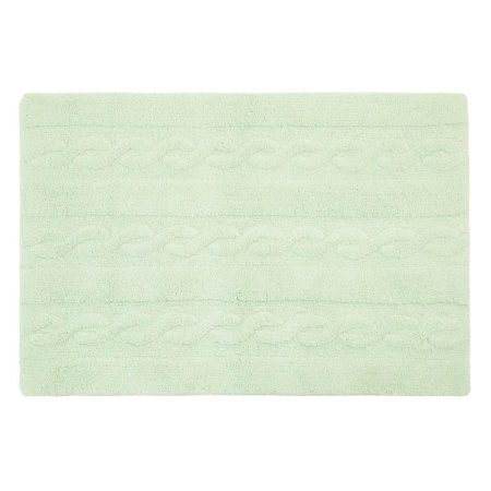 Dywan bawełniany Lorena Canals TRENZAS SOFT zielony 160 x 120 cm