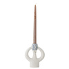 Hatty Candle Holder, Blue, Stoneware