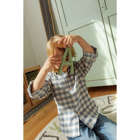 Dywan bawełniany Lorena Canals ABC beżowy Ø120 cm