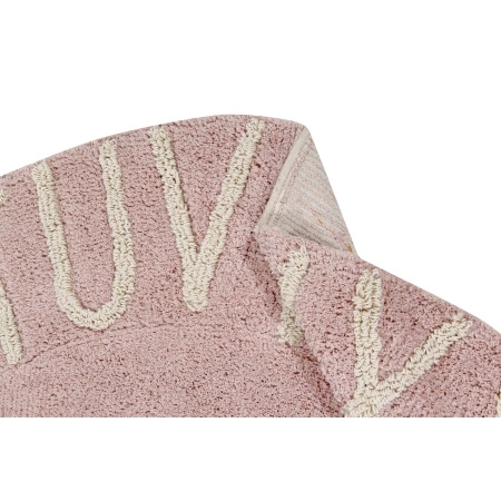 Dywan bawełniany Lorena Canals ABC różowy Ø150 cm