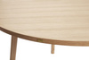 Round wooden table HÜBSCH oak Ø115 cm natural