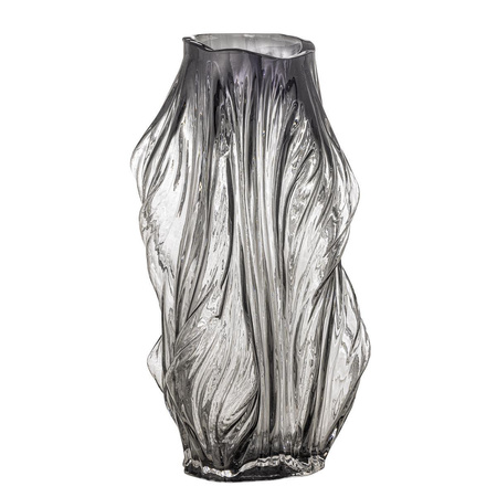 Tulla Vase, Grey, Glass