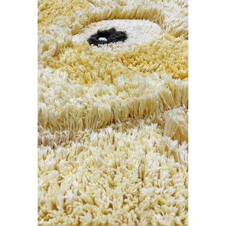 Dywan bawełniany Lorena Canals ANIMAL RUGS żółty 120 x 95 cm