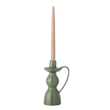 Fija Candle Holder, Green, Stoneware