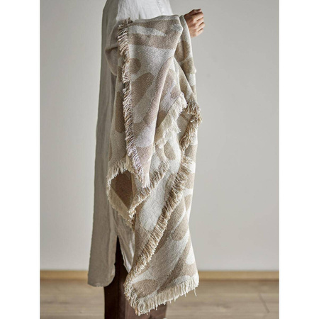 Alk Throw, Brown, Recycled Cotton