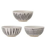 Eliana Bowl, Black, Stoneware