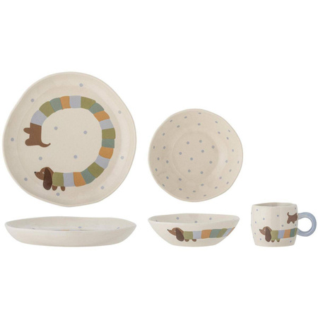 Charlie Tableware Set, Blue, Stoneware