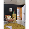 Round woolen rug seaweed (150x150cm)