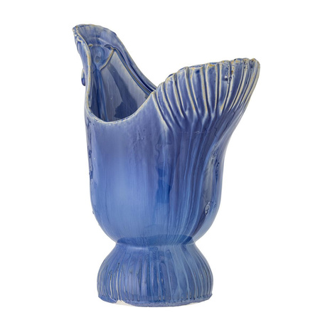 Wylie Vase, Blue, Stoneware
