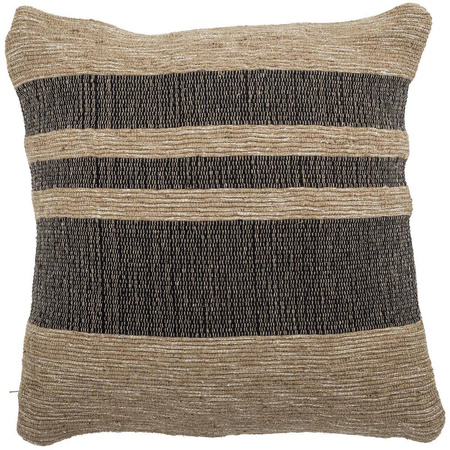 Temi Cushion, Black, Recycled Cotton