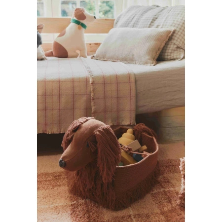 Kosz Lorena Canals WOUF WOUF brązowy