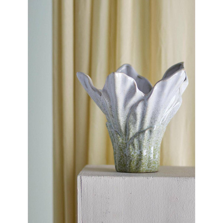 Erato Vase, Green, Stoneware
