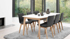 Dining table #119 SKOVBY brown black