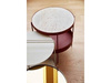 Hűbsch round metal table light grey