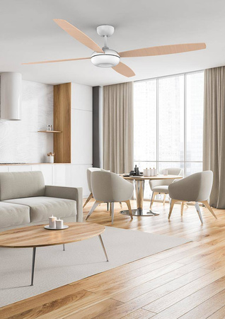 Wentylator sufitowy LEDS C4 KUDARI Smart biały