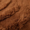 Round woolen rug mahogany (150x150cm)