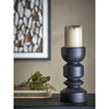Bowen Candle Holder, Black, Pine
