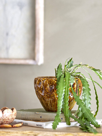 BLOOMINGVILLE ROKAYA brown flowerpot